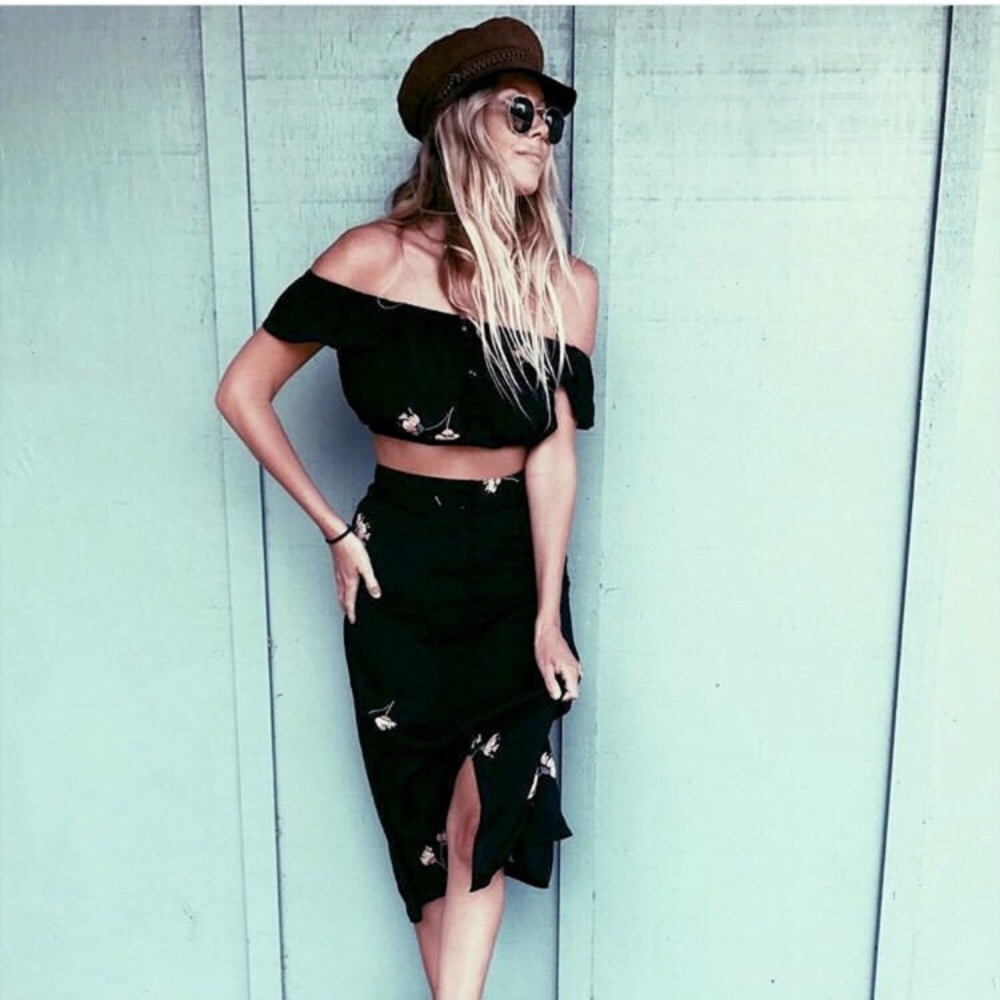 Flynn Skye Tori top in Dark Buds